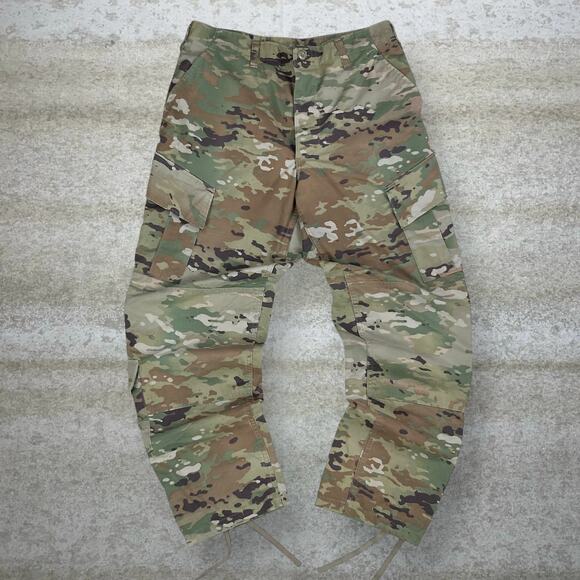 Vintage Military Multi Terrain Camo Tactical Pants Baggy Wide Medium Regular 90s - Picture 2 of 5